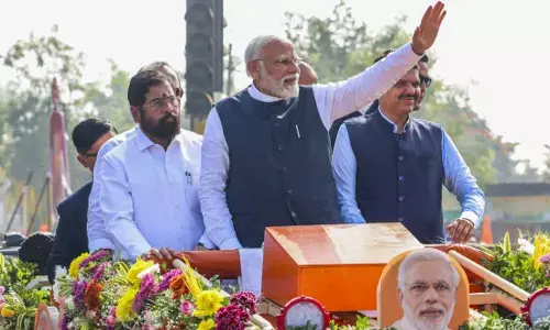 PM Modi Holds Roadshow In Nashik