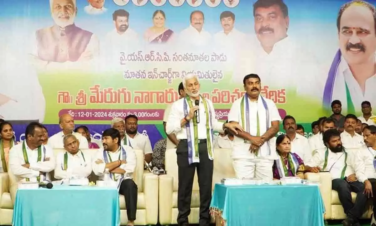 MP Vijayasai introduces ministers to party leaders