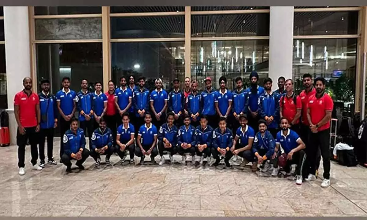 Indian mens hockey team leaves for tour of South Africa
