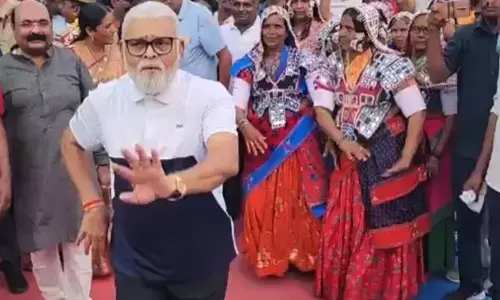 Sankranti fervour marks two Telugu states, minister Ambati Rambabu shakes leg again