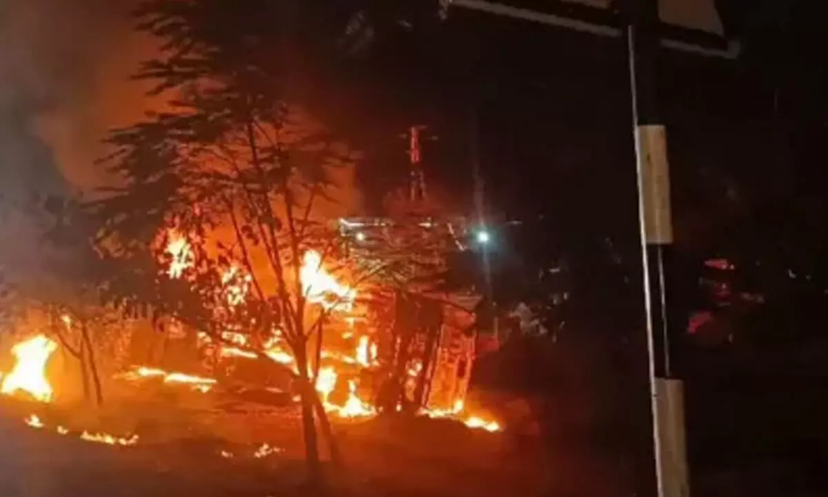 Hyderabad: Fire erupts at GHMC office in Old City