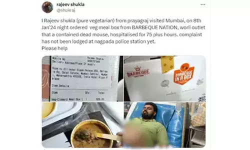 UP veggie lawyer gets Mumbai Barbeque Nation’s dal-makhani garnished with rat-roaches