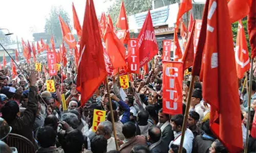 CITU president P. Shankara Rao demands salaries of municipal staff according to GO 11