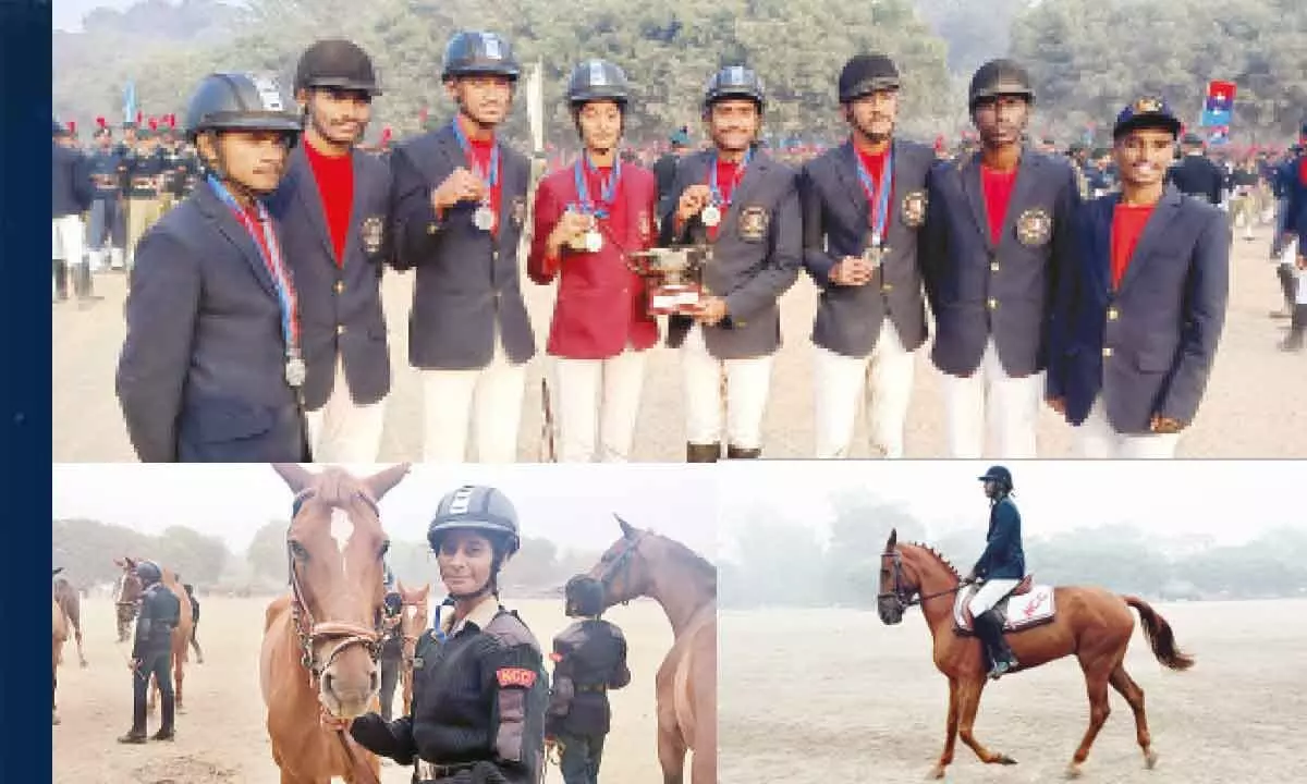 AP & TS NCC team shines at  R-Day Horse Show Competition-2024