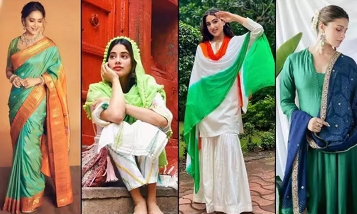 Republic Day 2024: From Alia Bhatt to Janhvi Kapoor; 5 stunning Bollywood celeb inspired tri-colour outfits