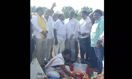 Beeda Ravichandra inspects Ra Kadali Ra meeting venue in Venkatagiri