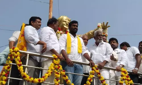 Paritala Sriram pays tribute to NTR in Dharmavaram