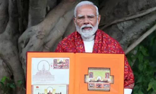 PM Modi releases commemorative postage stamps on Ram temple in Ayodhya