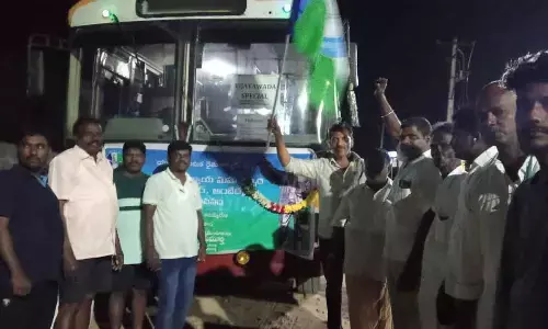 Tirupati MP Gurumurthy and others arrived in Vijayawada to witness Ambedkar statue launch
