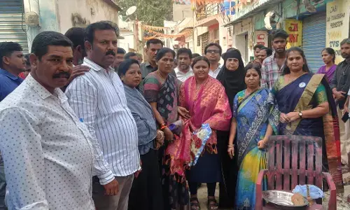 Hindupur YSRCP incharge Deepika lays foundation stone for CC roads