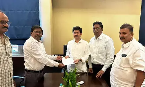 CGHS Additional Director Lakshmaiah and his team with MP Dr Maddila Gurumoorthy in Tirupati on Friday