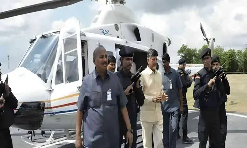 Helicopter carrying TDP president takes a deviated route