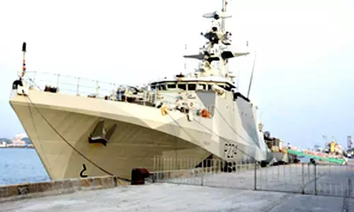 Offshore UK Navy patrol vessel reaches Kochi