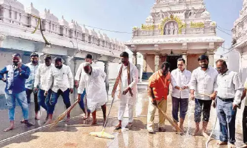 BJP leaders participate in ‘Swachha Teerth’