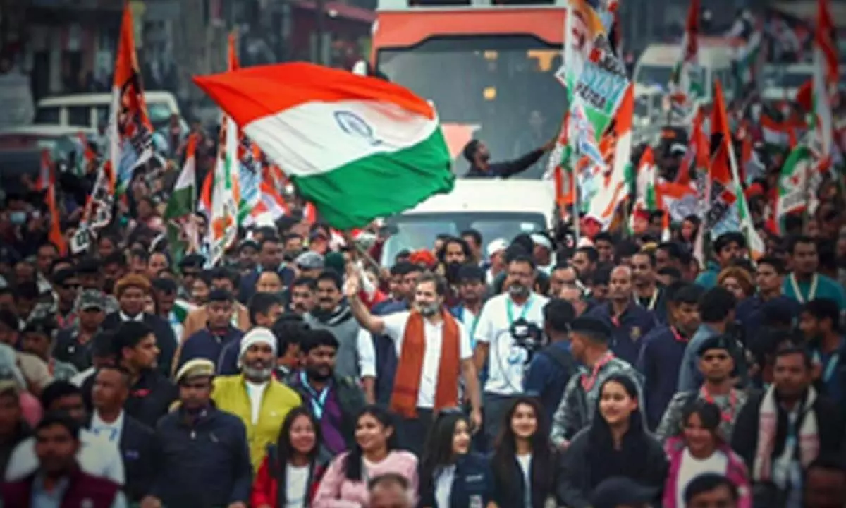 Rahuls Bharat Jodo Nyay Yatra enters Meghalaya from Assam