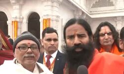Yog Guru Ramdev says, We came here when Ram Lalla was in a tent. Today, a grand temple is coming up. A new history of Sanatana is being created today. With the pranpratishtha at Ram Temple, a new beginning of Ram Rajya is taking place... Yog Guru Ramdev says, We came here when Ram Lalla was in a tent. Today, a grand temple is coming up. A new history of Sanatana is being created today. With the pranpratishtha at Ram Temple, a new beginning of Ram Rajya is taking place...