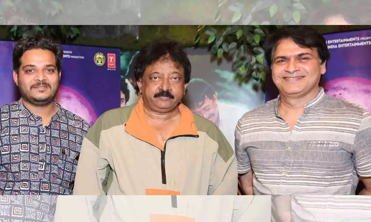 RGV unveils the first song from ‘Honeymoon Express’