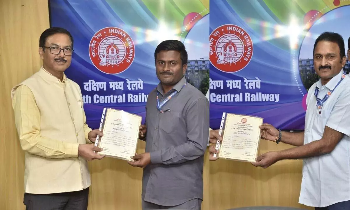 Vijayawada: Three railway staff  receive safety awards