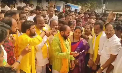 Nara Lokesh birthday celebrations held in Eluru under TNSF