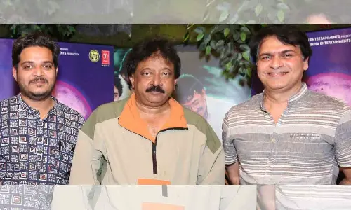 RGV unveils the first song from ‘Honeymoon Express’