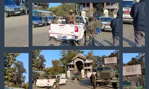 Unprecedented security measures in Imphal, MHA officials hold meetings with several groups