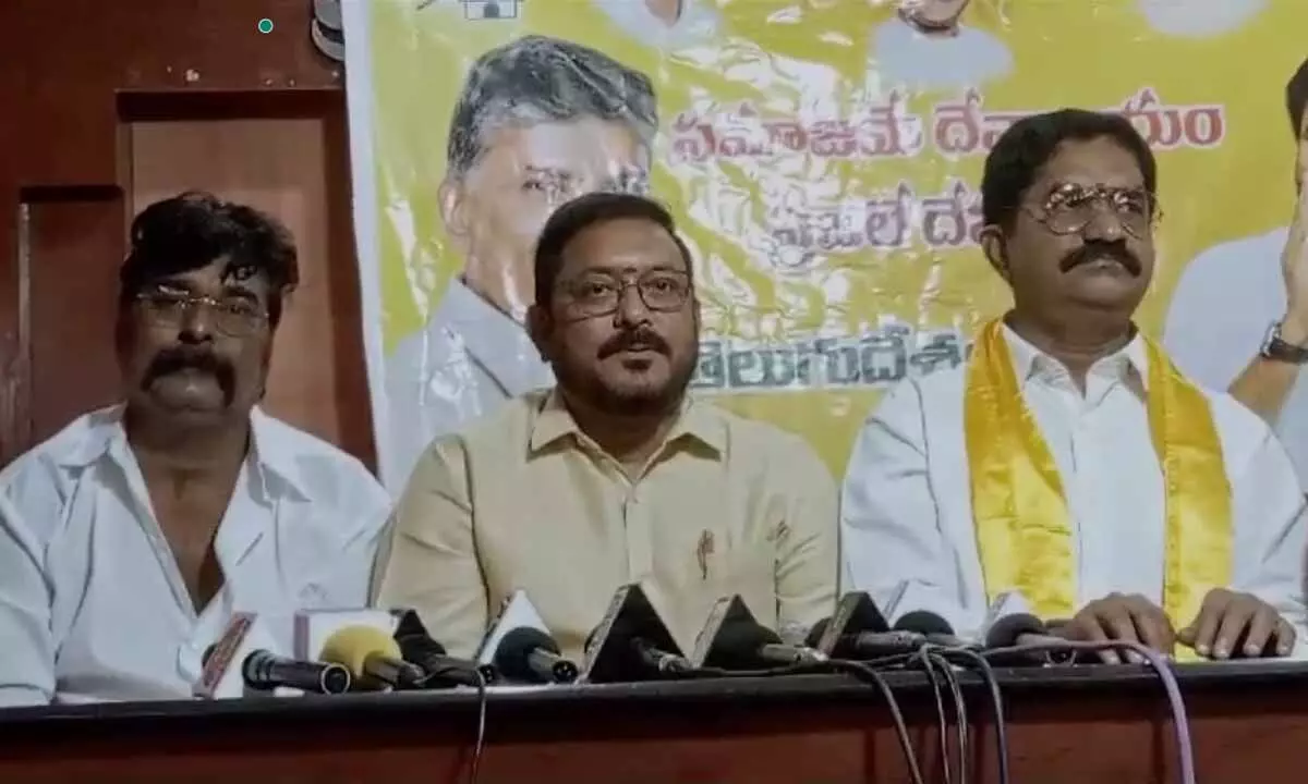 TDP leaders complains against  Vizag West MLA Gana Babu