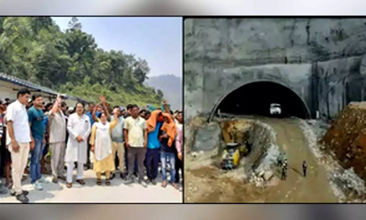 Uttarakhand: Villagers stage protest over damage to houses due to tunnel construction work