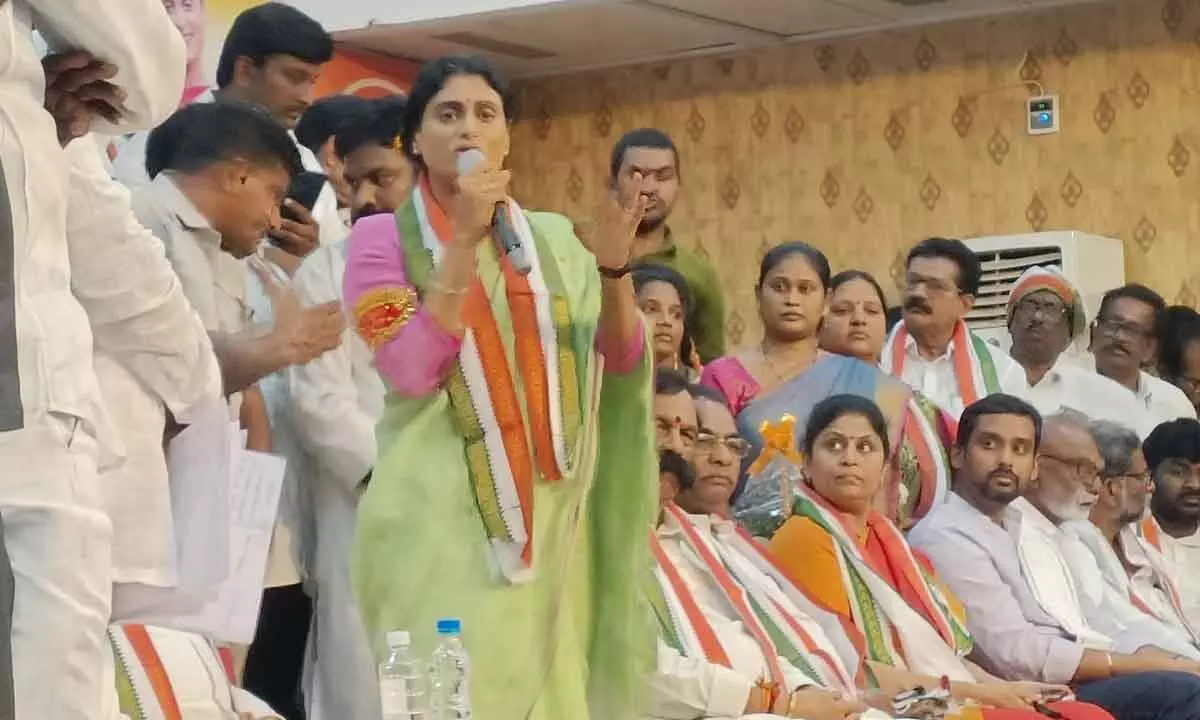 Welfare and development achieved only through Congress, says YS Sharmila