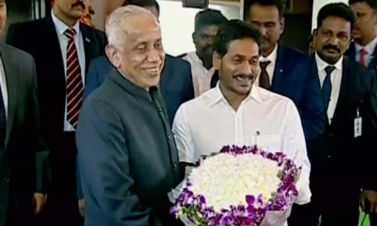 YS Jagan attends At Home program hosted by governor at Raj Bhavan