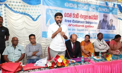 Eye camp held in Thondawada Gram Panchayat of Chandragiri