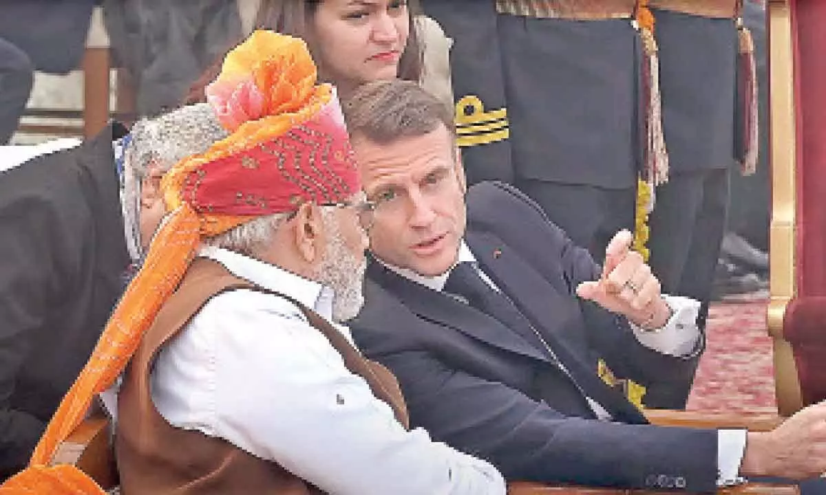 Bilateral Talks Between Modi & Macron