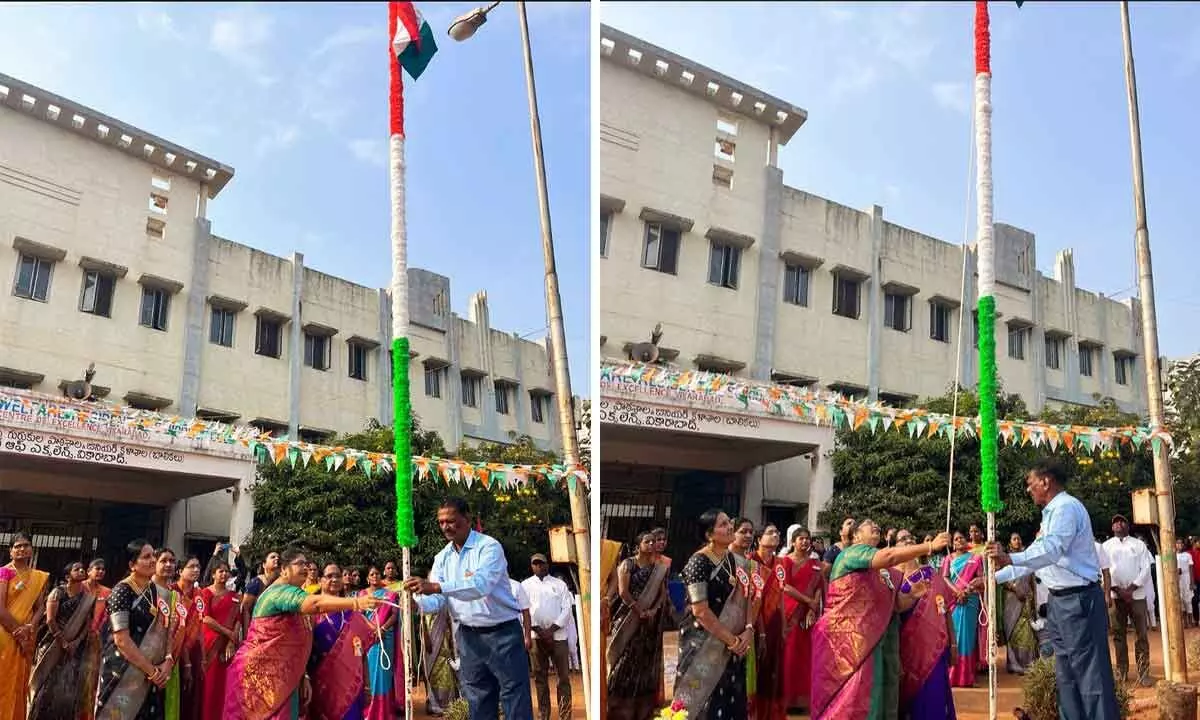 Republic day celebrations held in Kothagadi Gurukula Girls Hostel of Vikarabad district