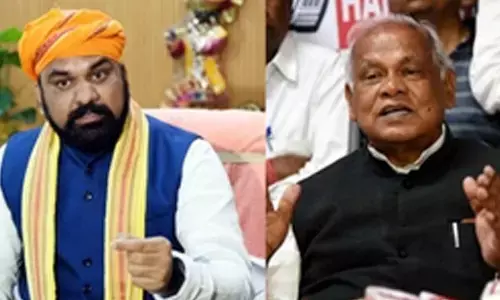 Amid political crisis, Bihar BJP chief meets Jitan Ram Manjhi
