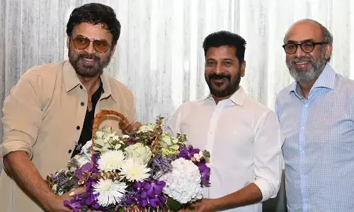 Actor Venkatesh calls on CM Revanth