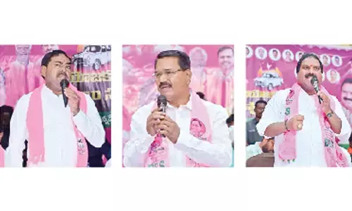 Errabelli Dayakar Rao, Singireddy Niranjan Reddy and Aroori Ramesh