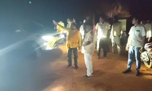 Chintamaneni Prabhakar complains in illegal gravel mining in Pedavegi mandal