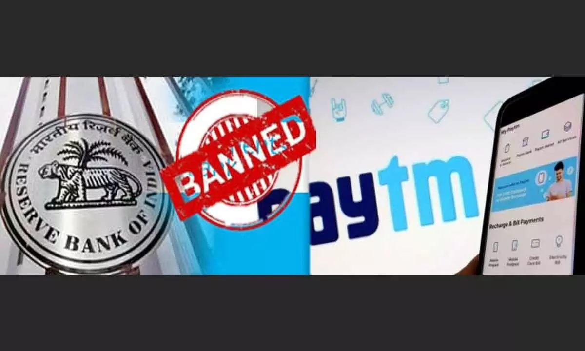 RBI imposes major curbs on Paytm Payments Bank