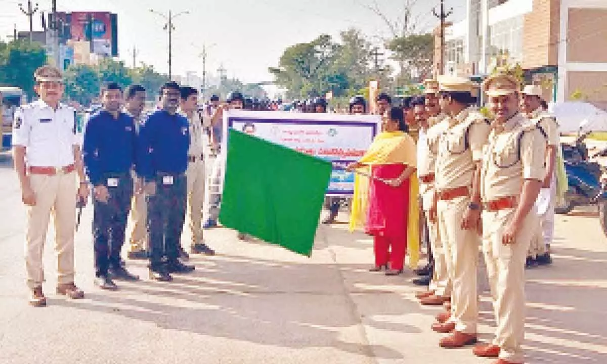 Ongole: Road safety awareness rally held