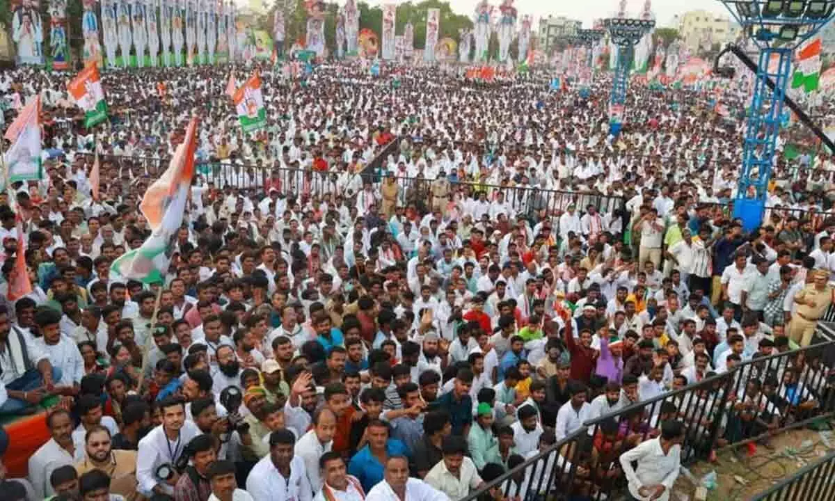 Telangana Congress to hold massive public meeting in Indravelli, to Kickstart Lok Sabha election campaign