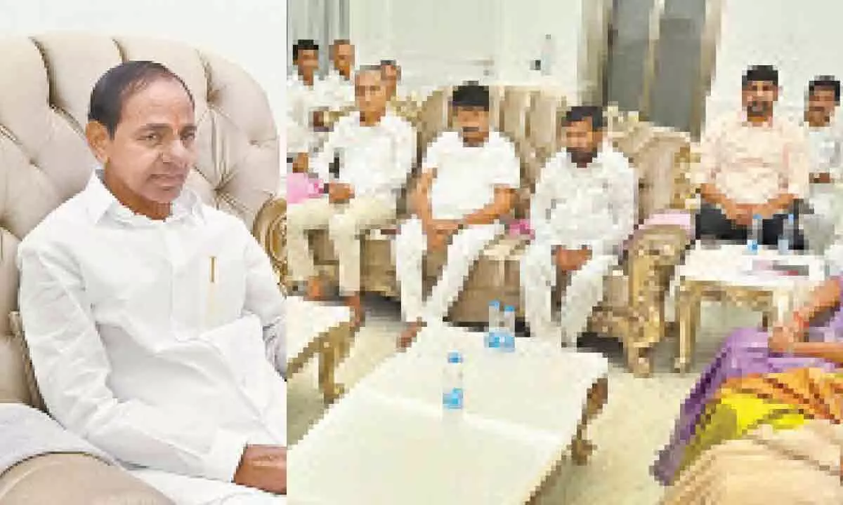 KCR asks all BRS MLAs to meet CM in Public