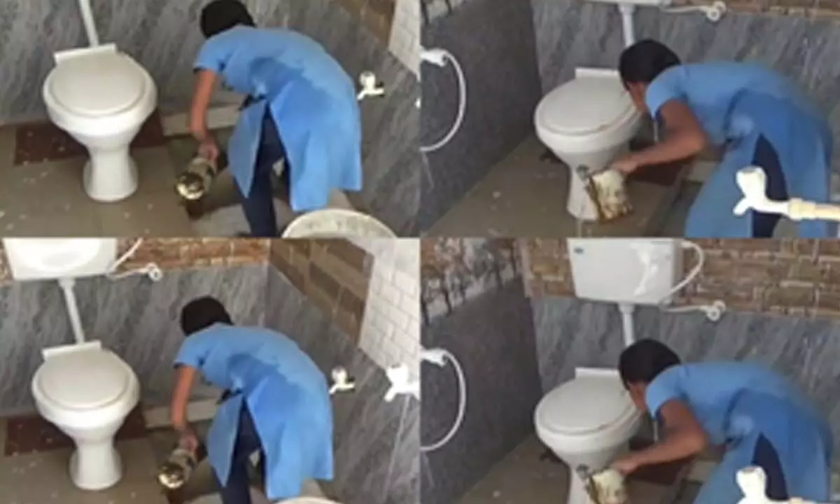 Karnataka: Another video of student cleaning school toilet goes viral
