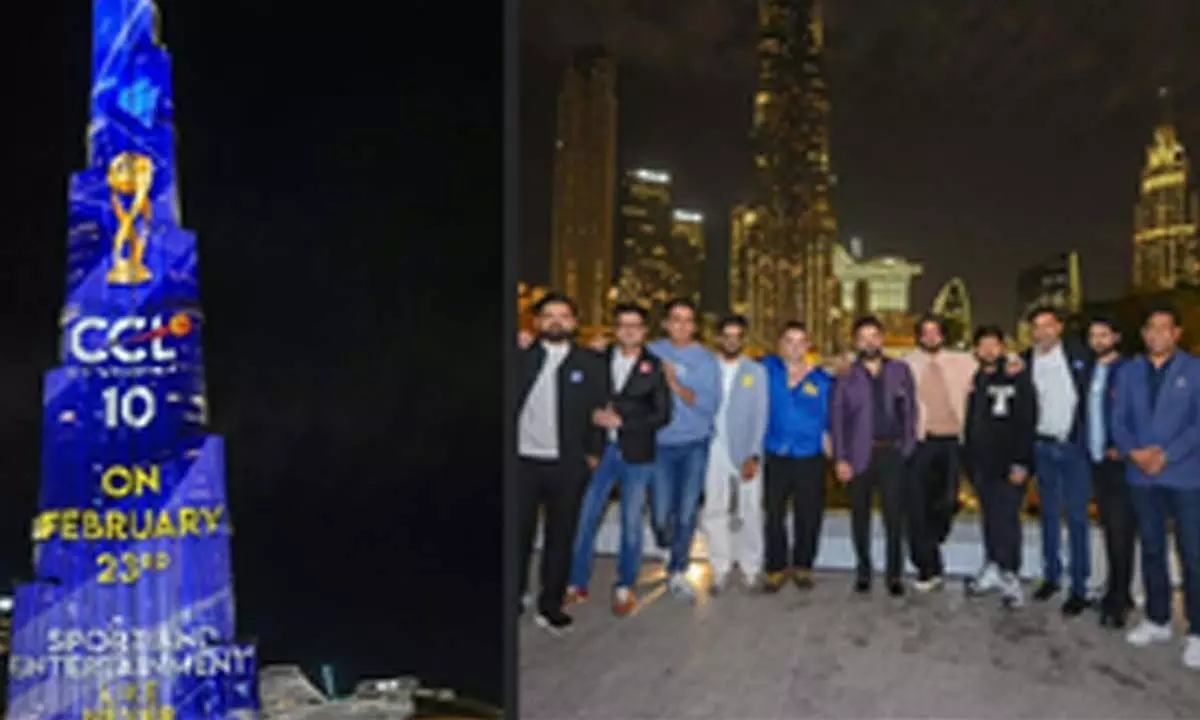 Unforgettable: Kichcha Sudeep, Sonu Sood on CCLs promo launch on Burj Khalifa