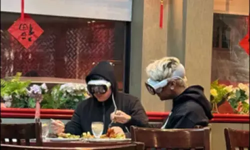 People wear Apple Vision Pro on streets, inside trains & more