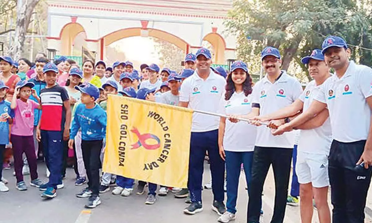 Hyderabad: SHO Golconda organises Cancer Awareness Drive