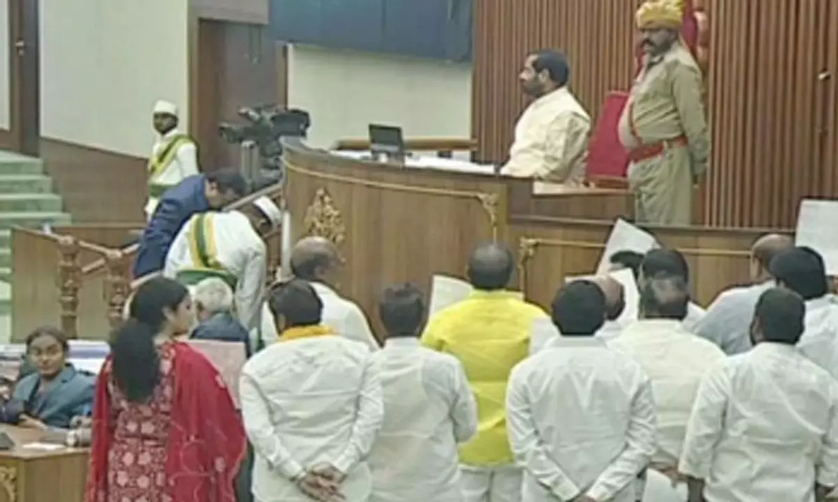 AP assembly budget sessions: TDP members suspended from the house for one day