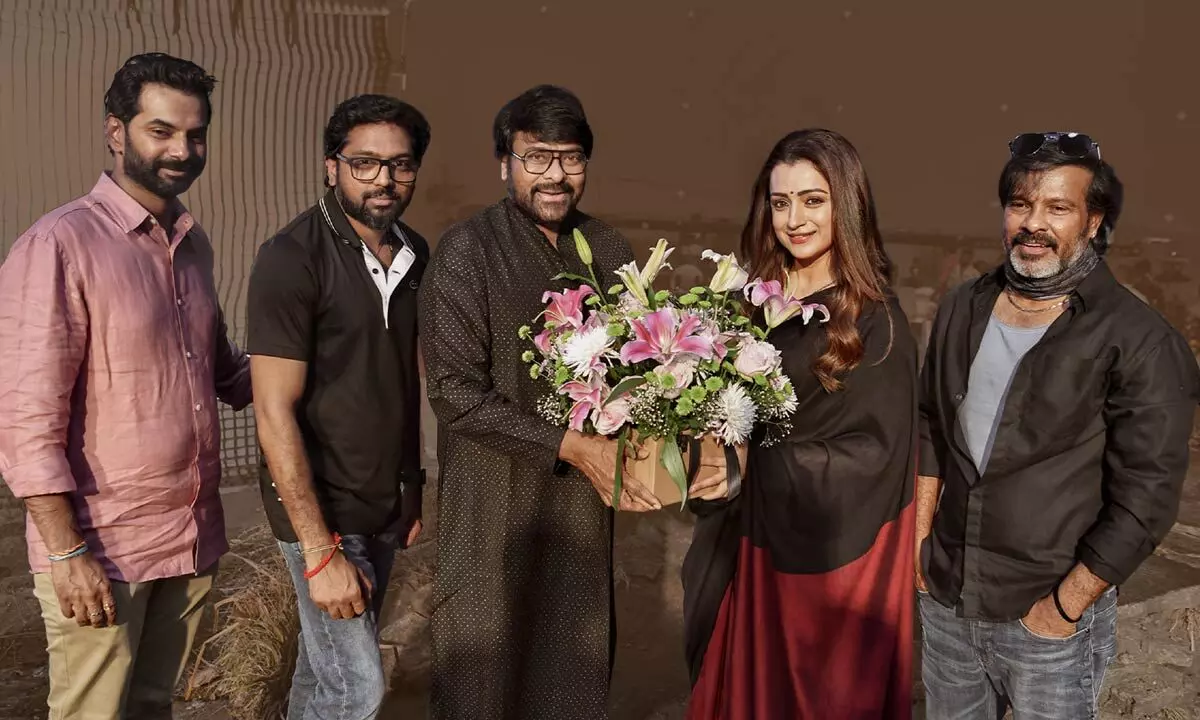 Trisha Krishnan joins Megastar Chiranjeevi in ‘Vishwambhara’ shoot