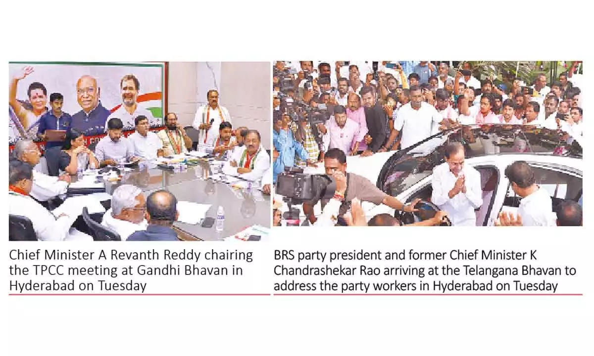 North-South knockout on cards: Congress, BRS go in opposite directions