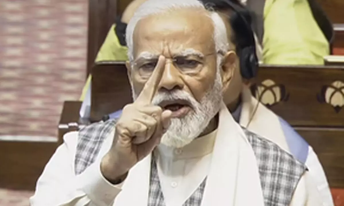 PM Modi tears into Congress for spreading lies on LIC, PSUs