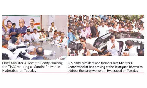 North-South knockout on cards: Congress, BRS go in opposite directions