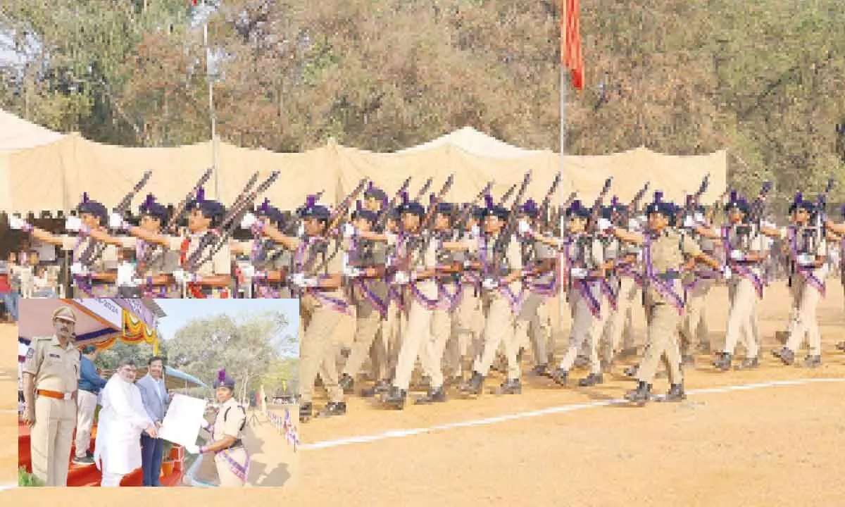 Passing-out parade of 80 TSRTC constables held at 8th Battalion